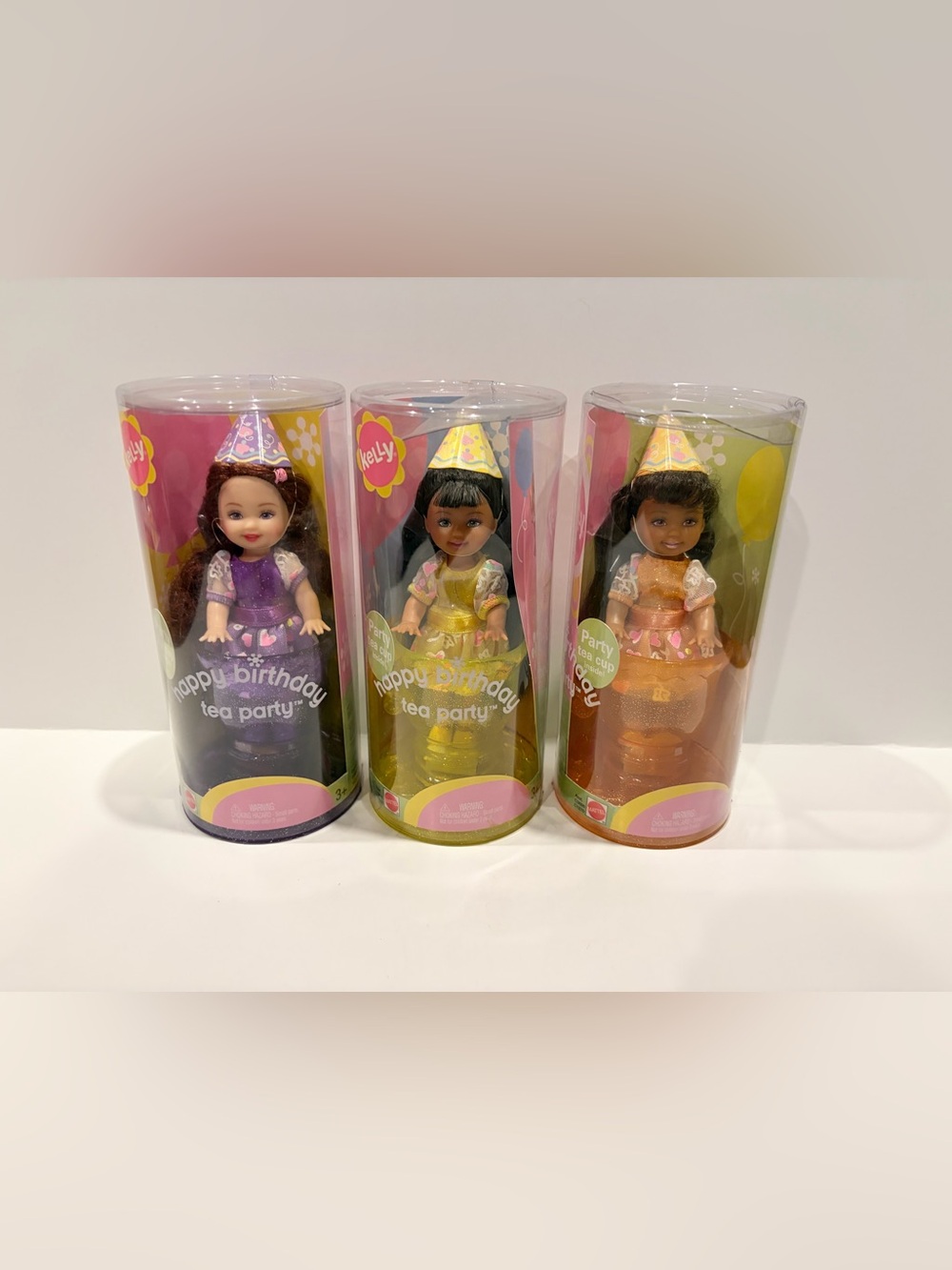 Barbie Happy Birthday Tea Party Kelly dolls - set of 3